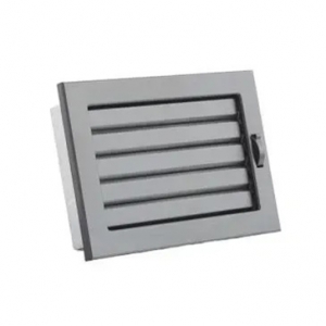 Решітка Ventlab 240х170 біла/чорна з рухомими жалюзі