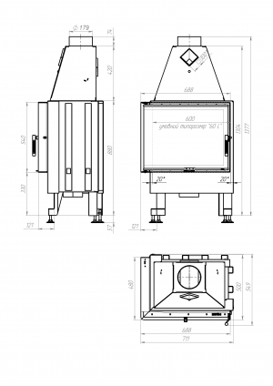 M-FIRE 60 (690/540) кутова ліва/права (14kW) фото 5