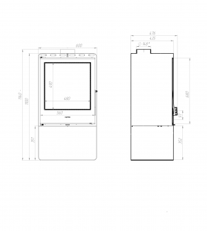 M-Fire Santorini з дровником (12kW) фото 4