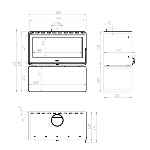 M-Fire Rodos з дровником (15kW) фото 4